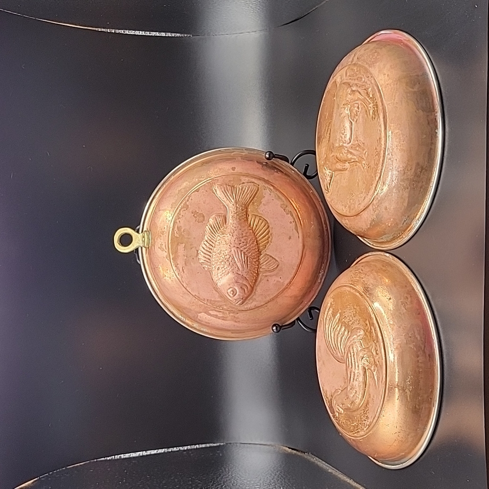 Copper Molds set of 3